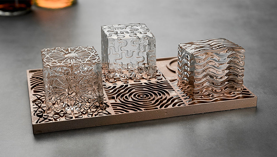 透明氷チューブ型と氷用刻印板のご使用説明