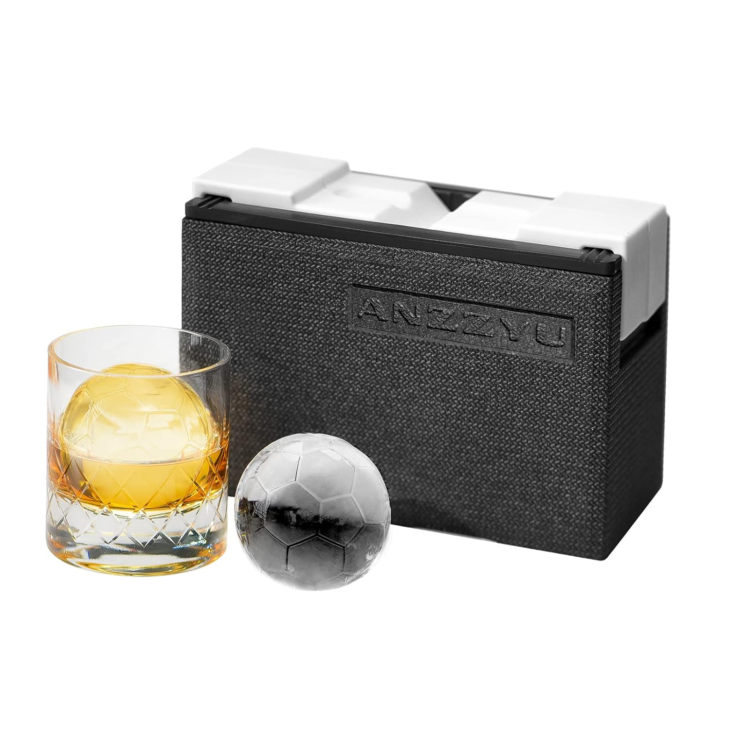 ANZZYU透明氷メーカー サッカー型